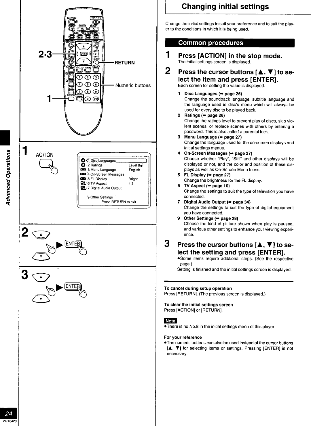 Panasonic DVD-RV20, DVD-RV30, DVD-RV10 manual 