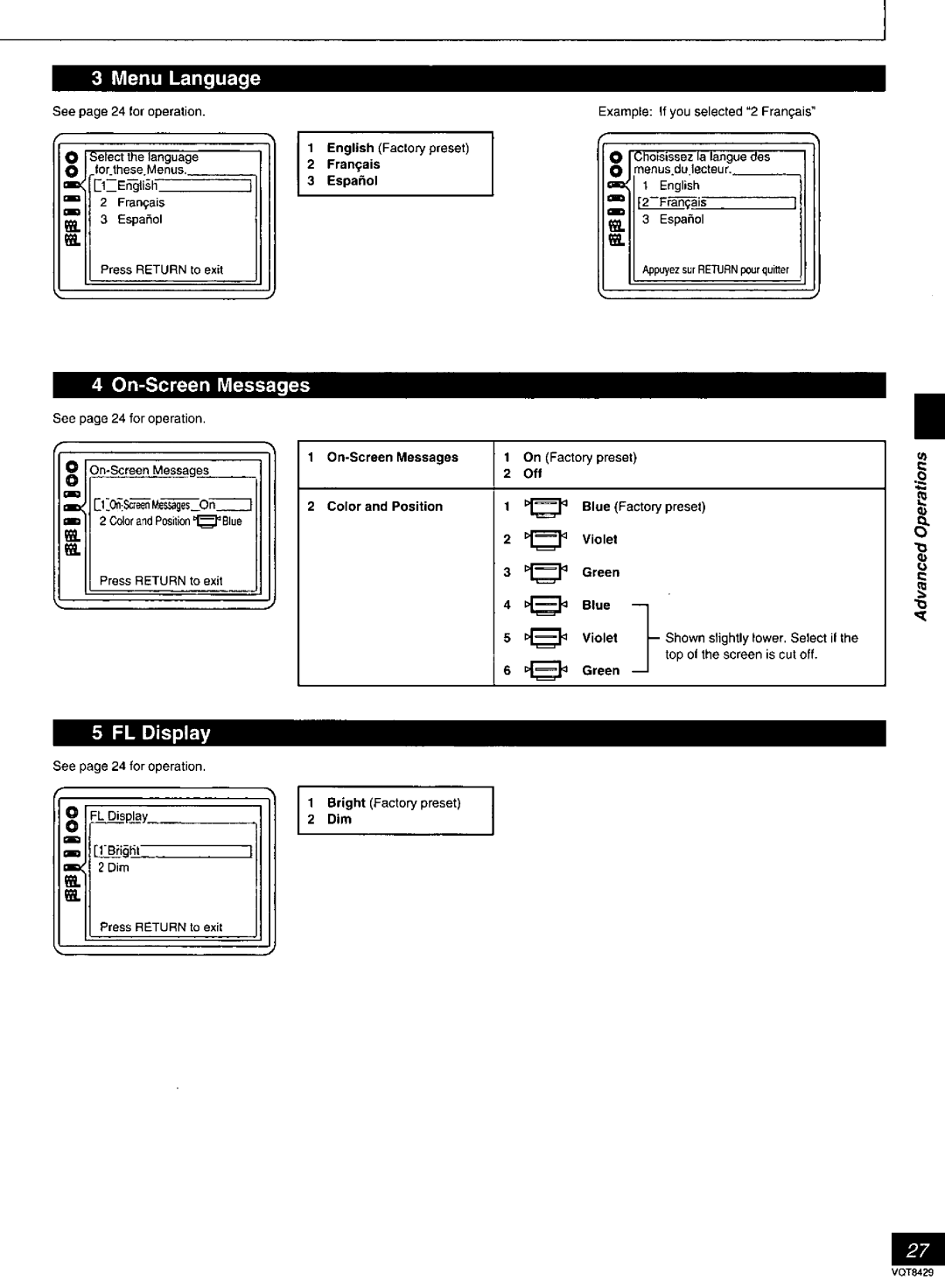 Panasonic DVD-RV20, DVD-RV30, DVD-RV10 manual 