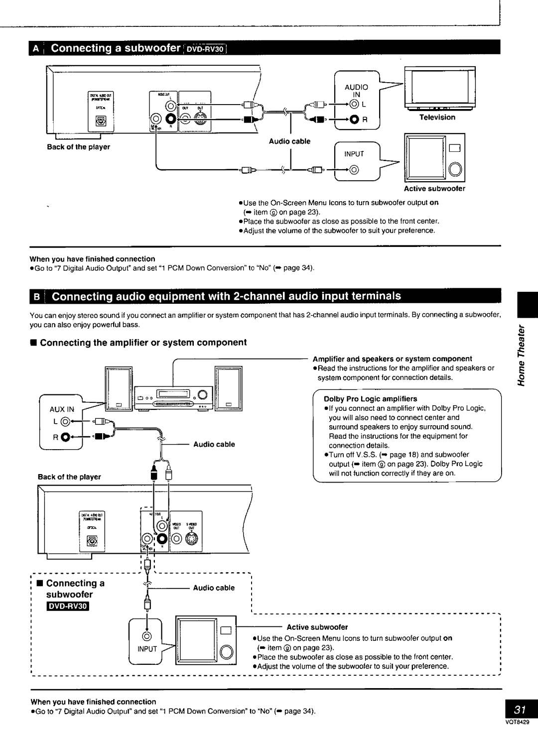 Panasonic DVD-RV30, DVD-RV20, DVD-RV10 manual 