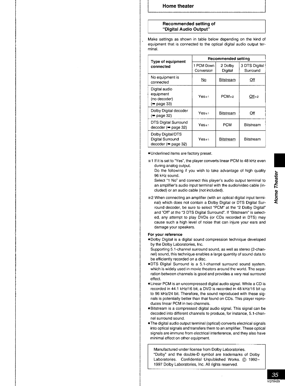 Panasonic DVD-RV10, DVD-RV20, DVD-RV30 manual 