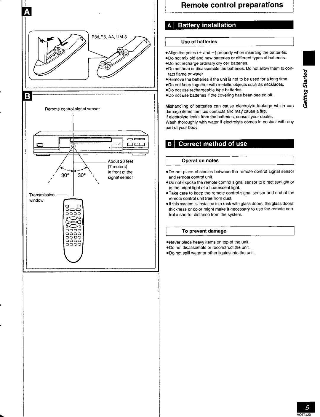 Panasonic DVD-RV10, DVD-RV20, DVD-RV30 manual 