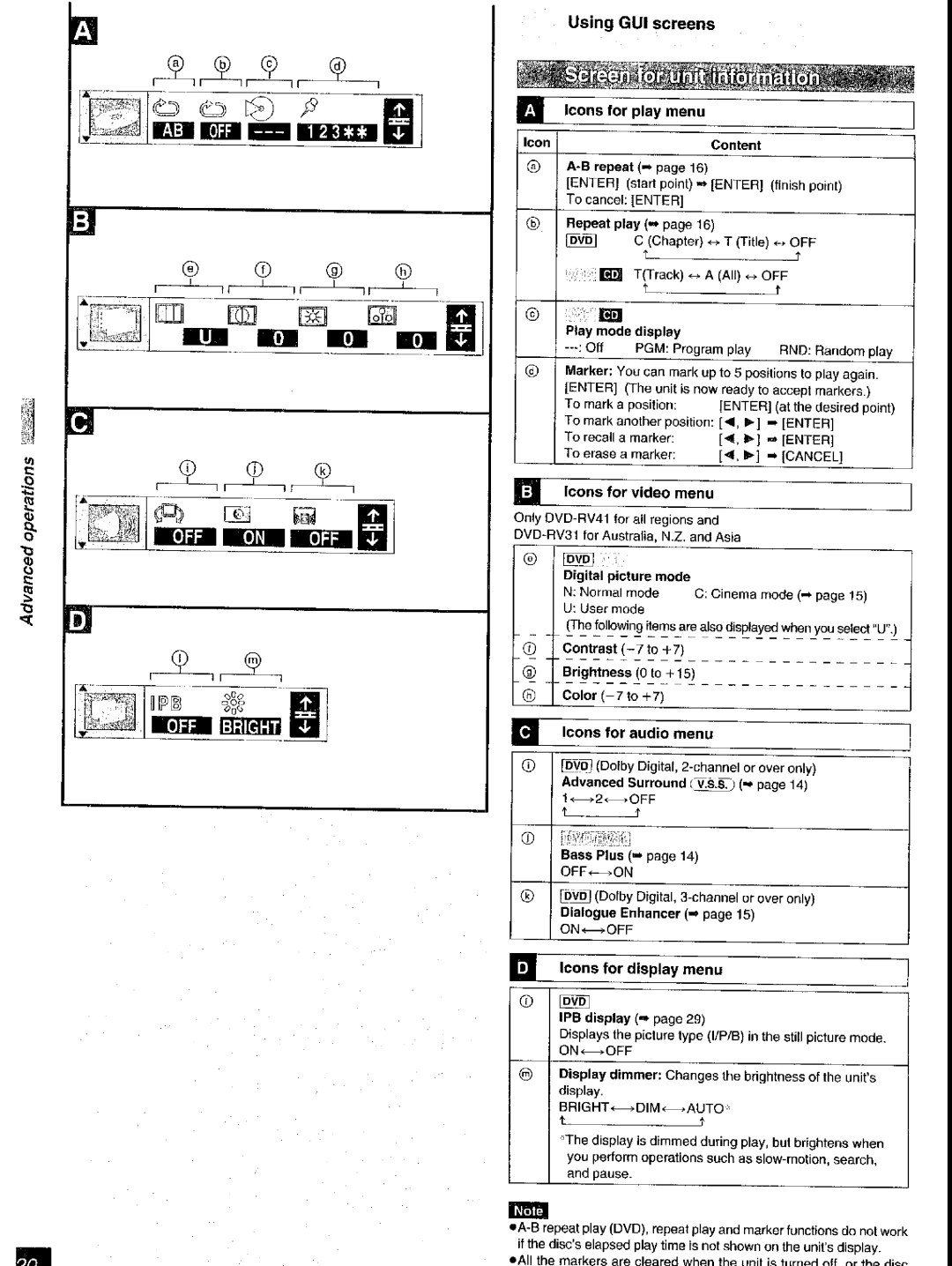 Panasonic DVD-RV31, DVD-RV41 manual 