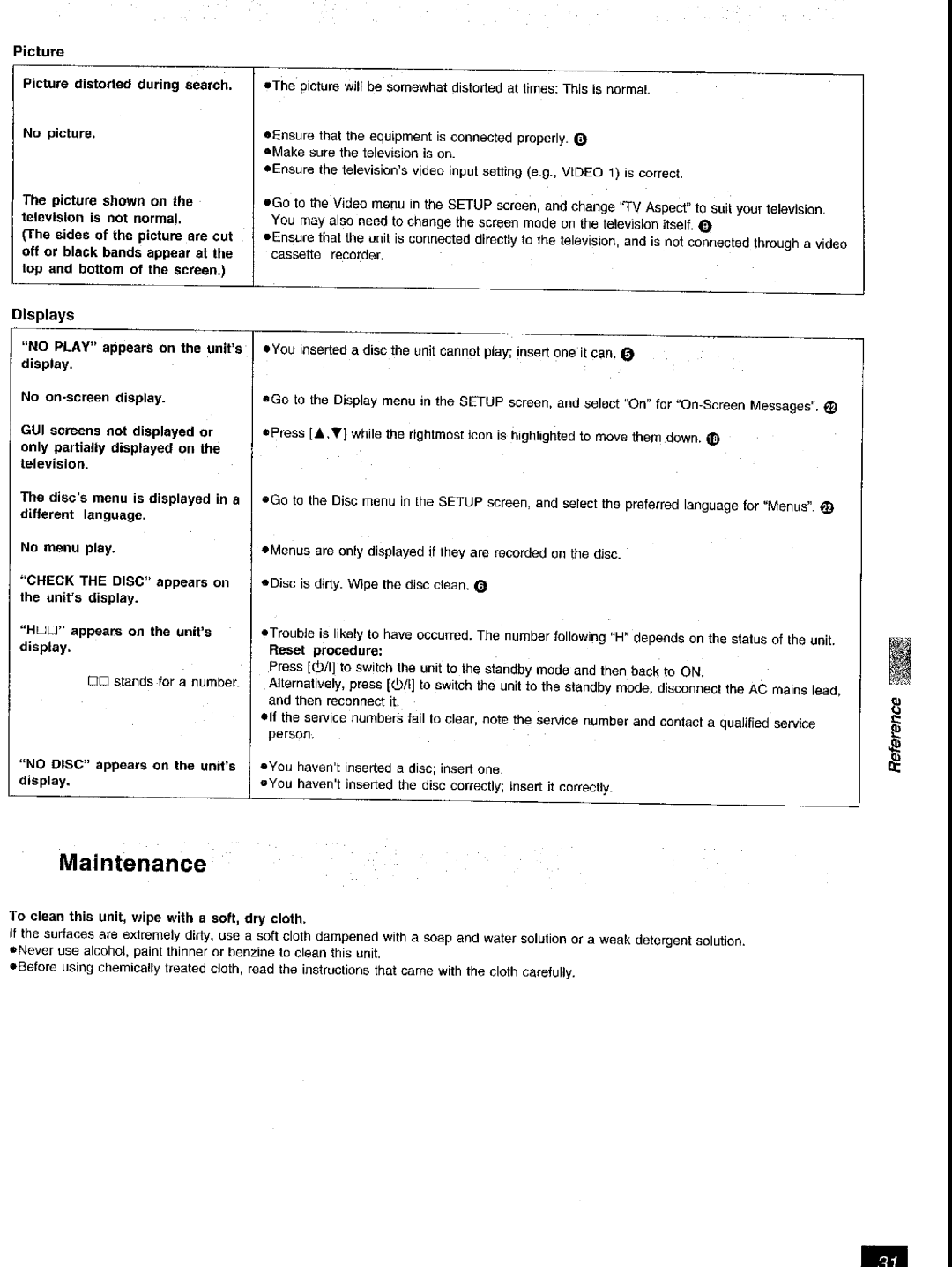 Panasonic DVD-RV31, DVD-RV41 manual 