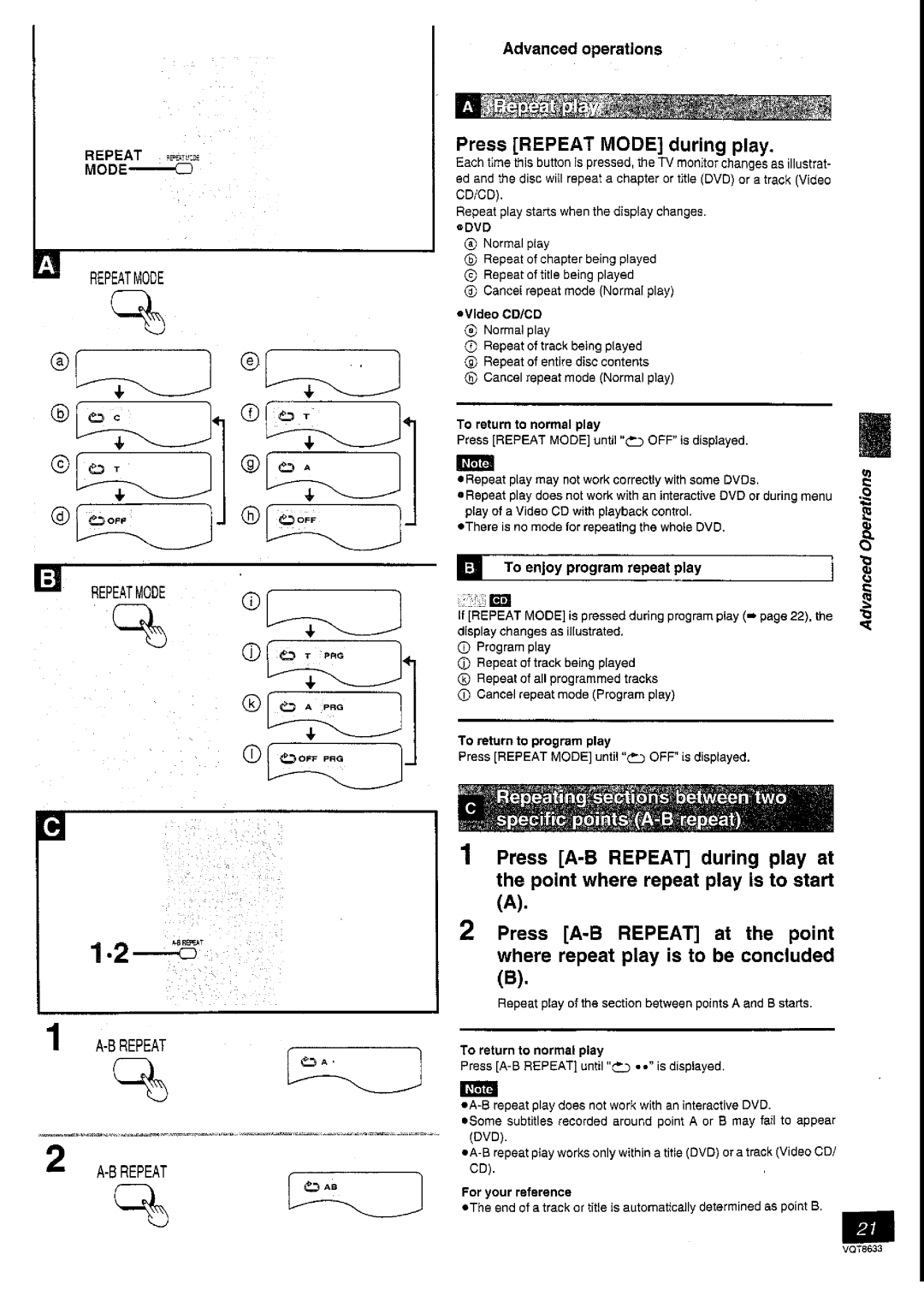 Panasonic DVD-RV40 manual 