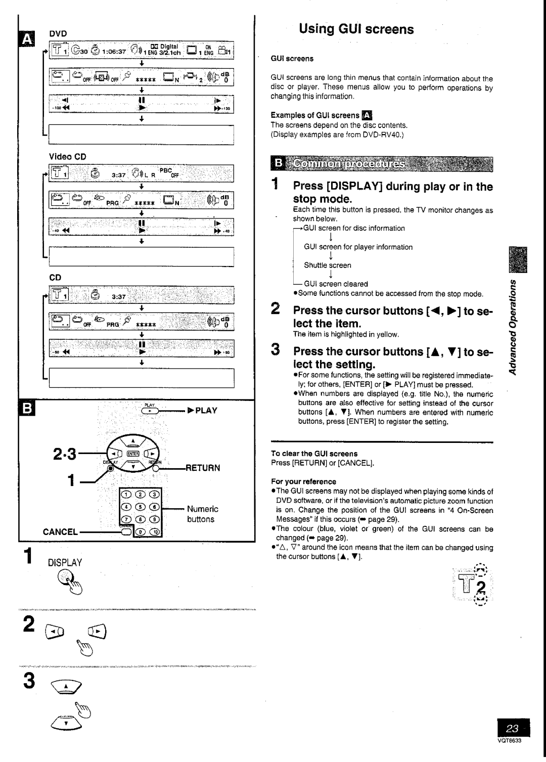 Panasonic DVD-RV40 manual 