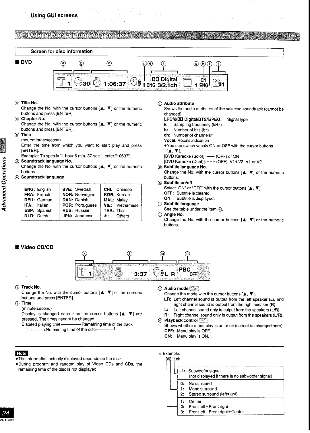 Panasonic DVD-RV40 manual 