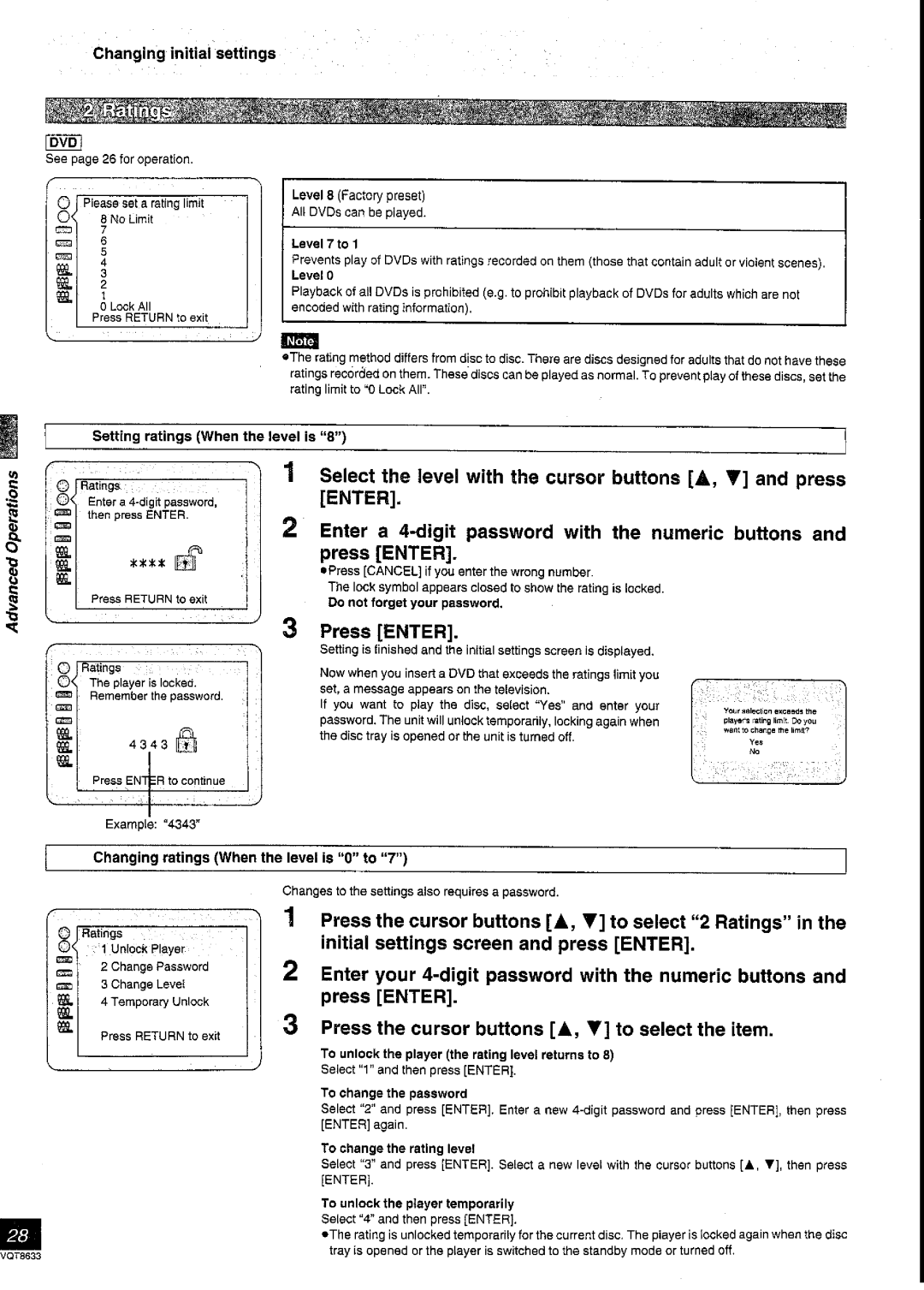 Panasonic DVD-RV40 manual 