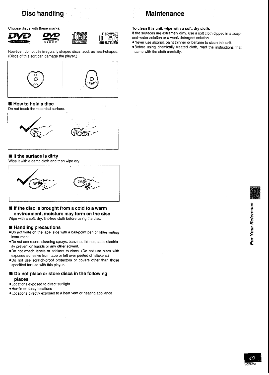 Panasonic DVD-RV40 manual 