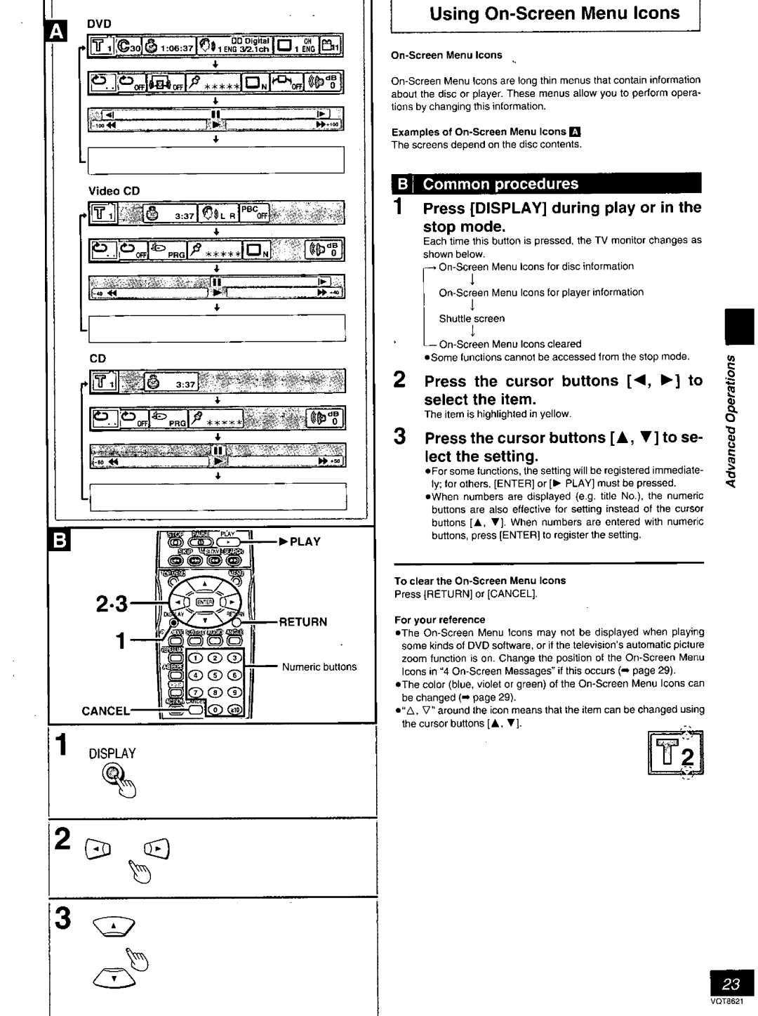 Panasonic DVD-RV80 manual 