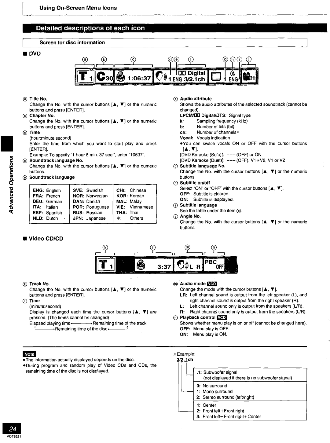 Panasonic DVD-RV80 manual 