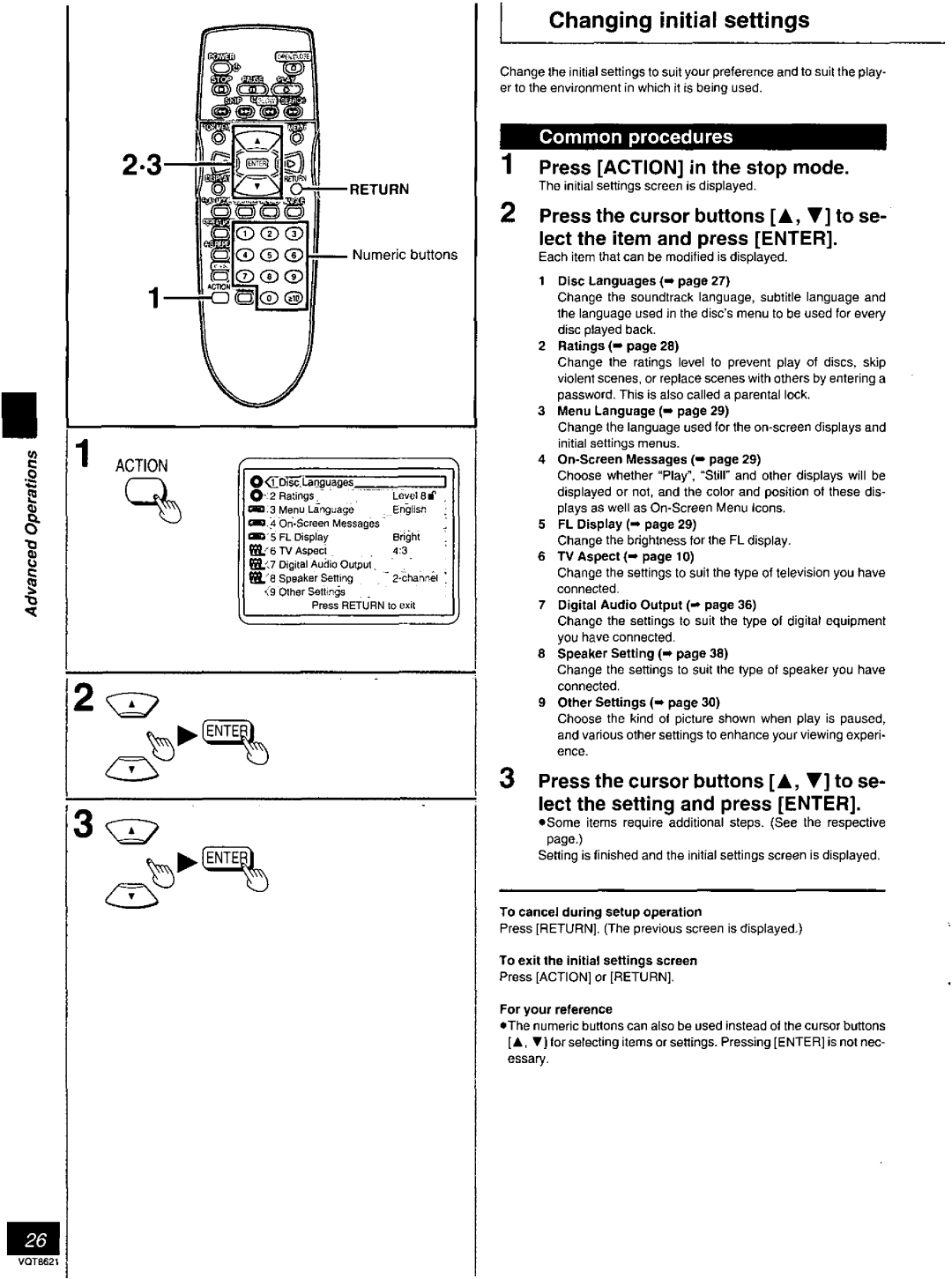 Panasonic DVD-RV80 manual 