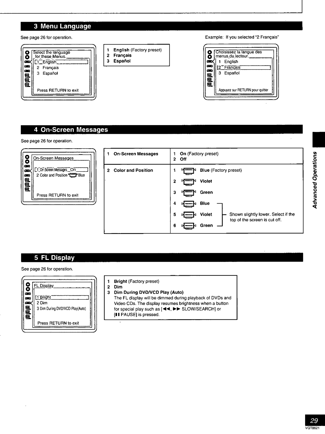 Panasonic DVD-RV80 manual 