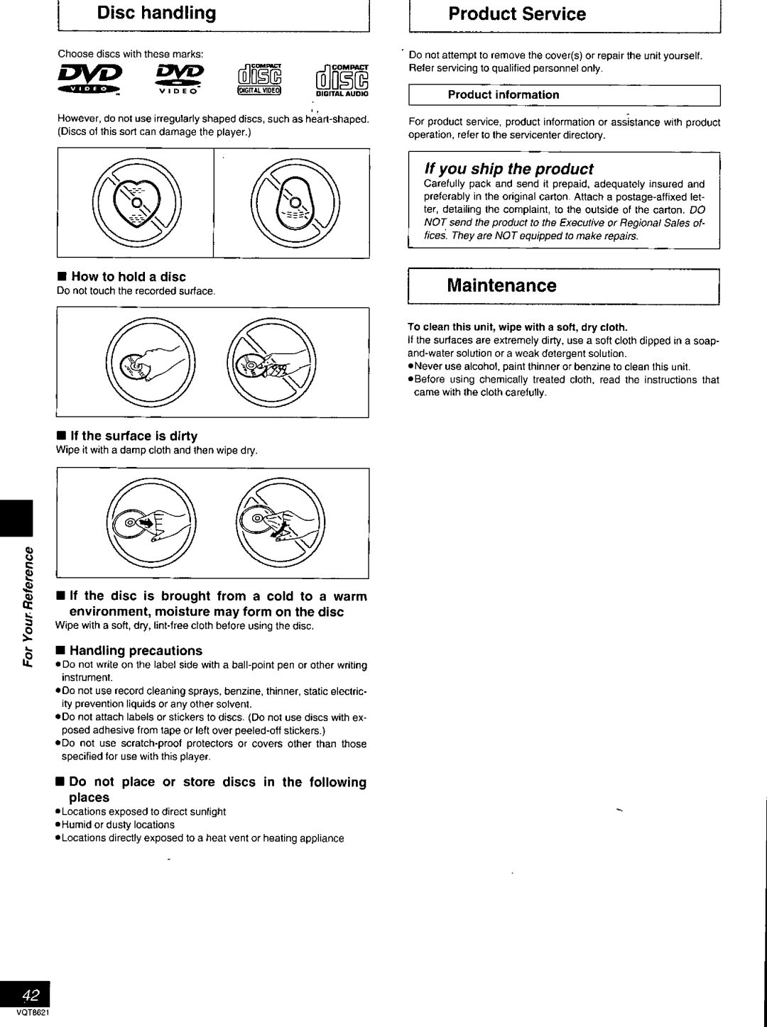 Panasonic DVD-RV80 manual 