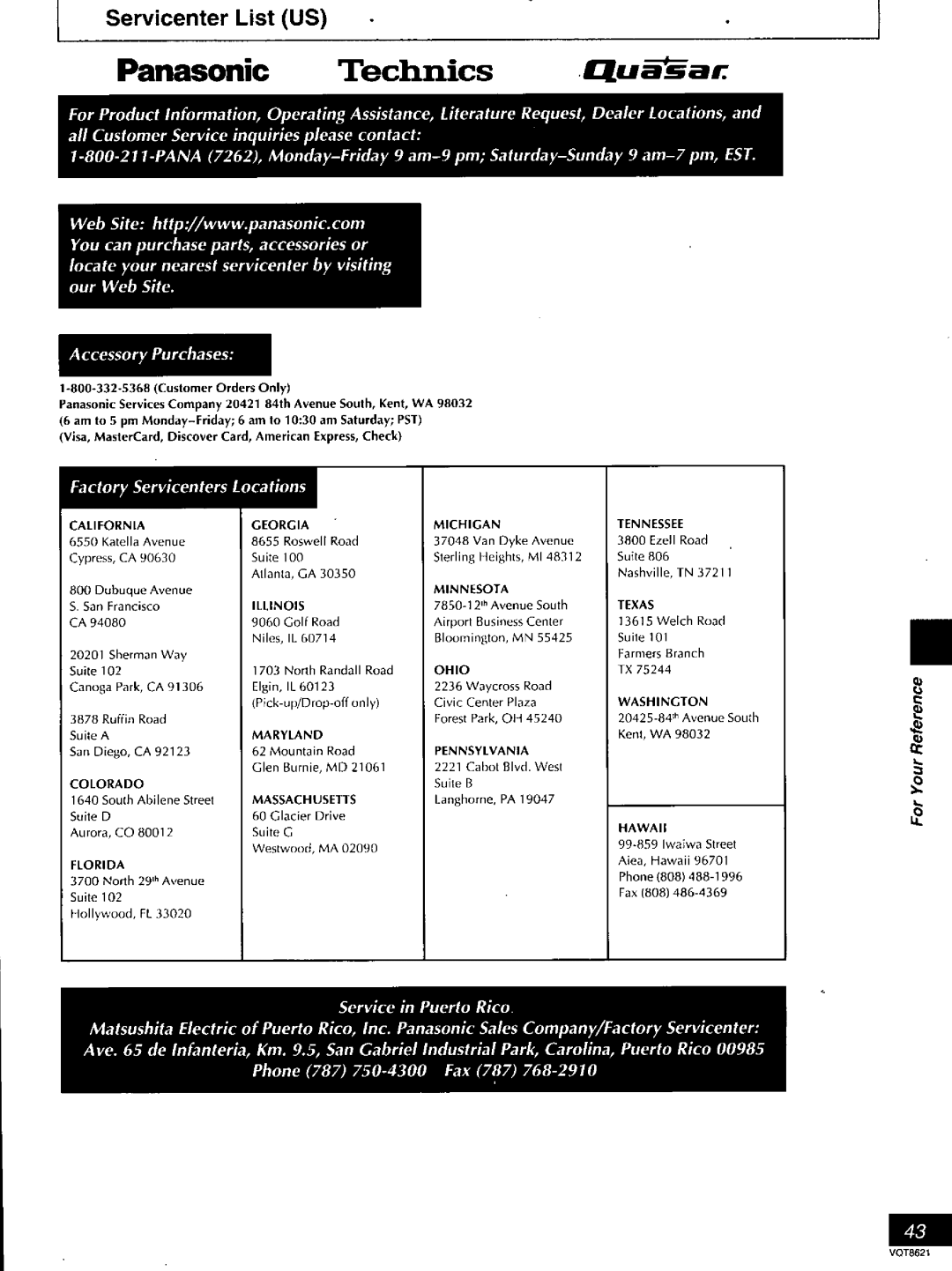 Panasonic DVD-RV80 manual 