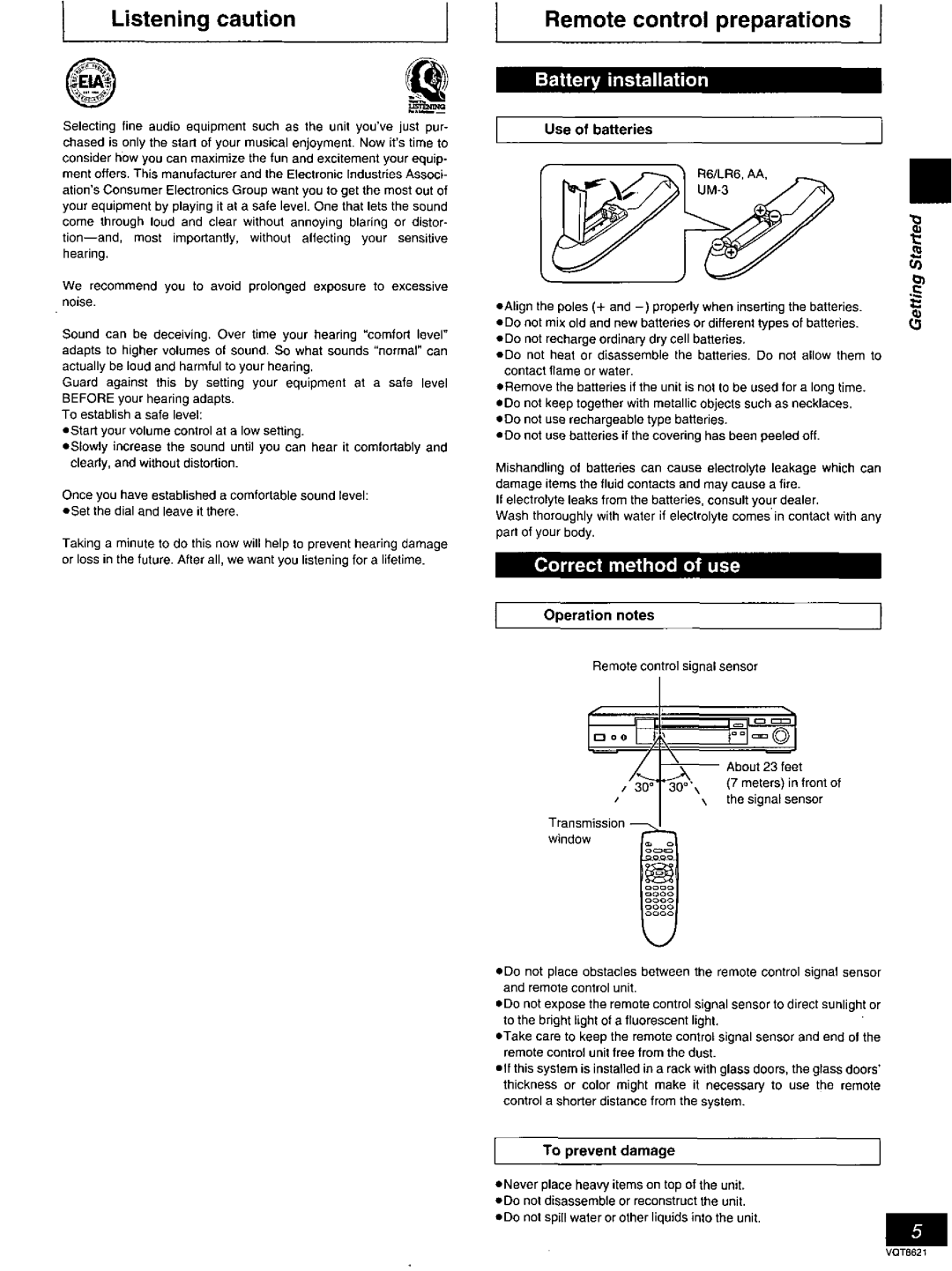 Panasonic DVD-RV80 manual 