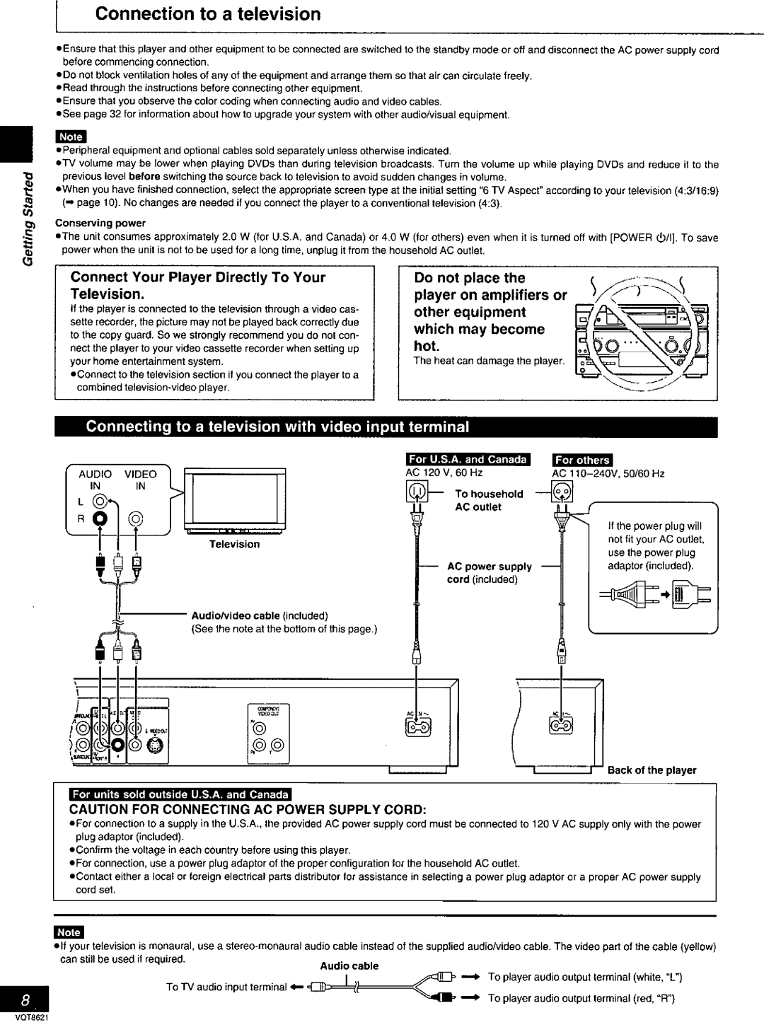 Panasonic DVD-RV80 manual 