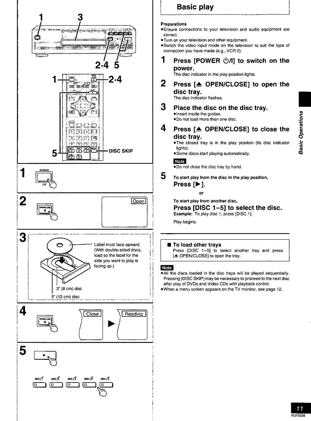 Panasonic DVD-CV35, DVDCV40 manual 