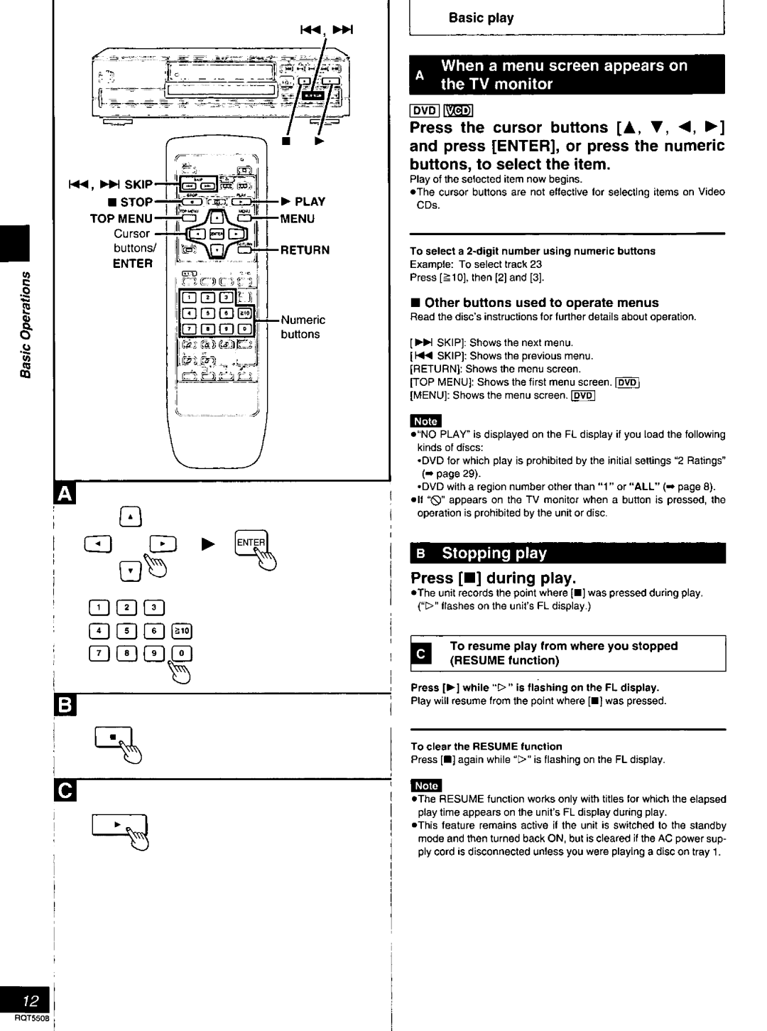 Panasonic DVDCV40, DVD-CV35 manual 