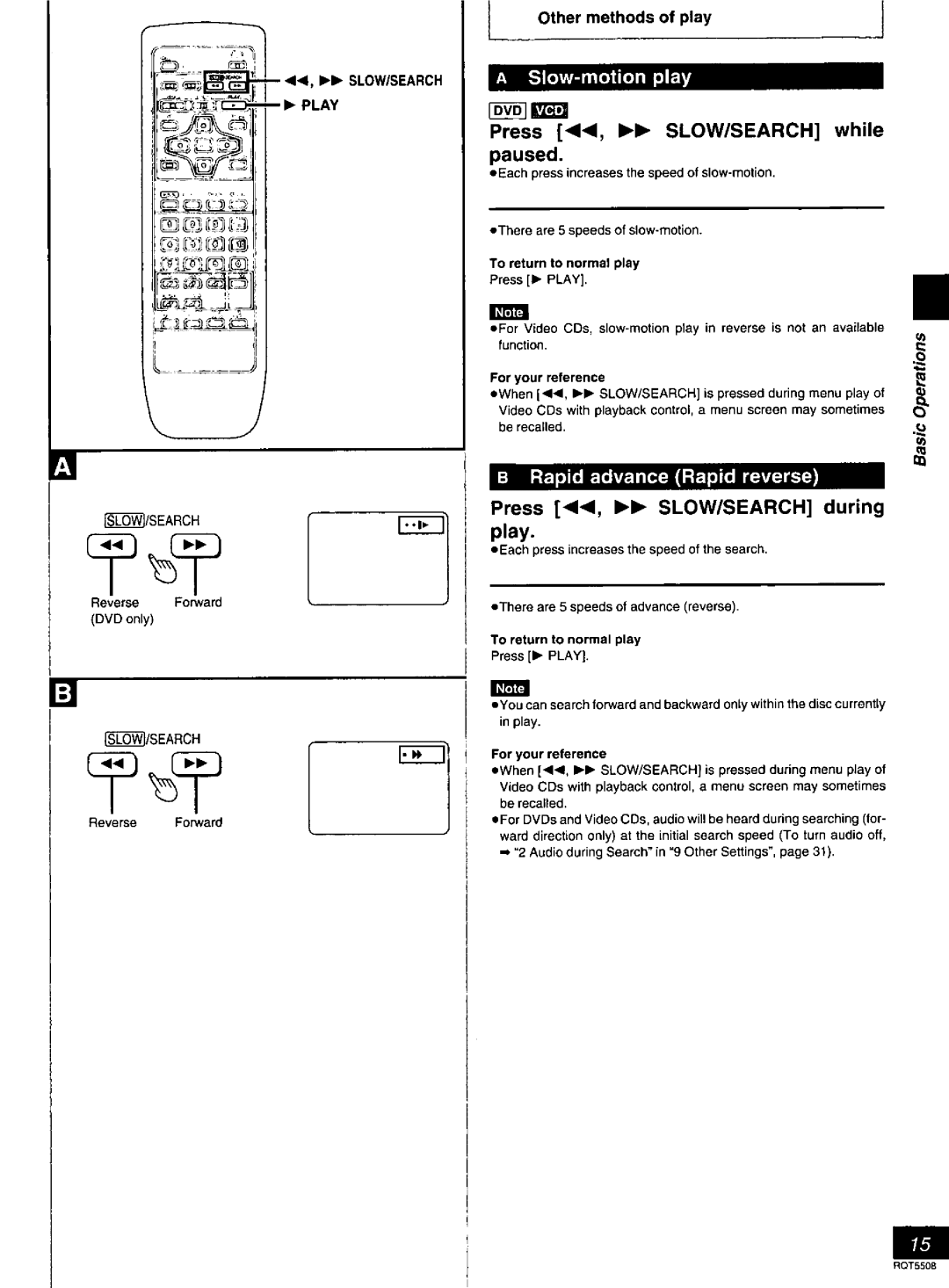 Panasonic DVD-CV35, DVDCV40 manual 