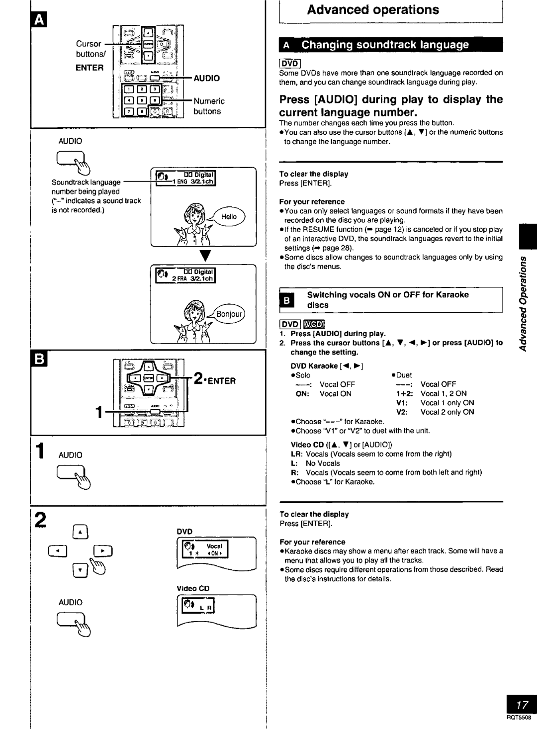 Panasonic DVD-CV35, DVDCV40 manual 