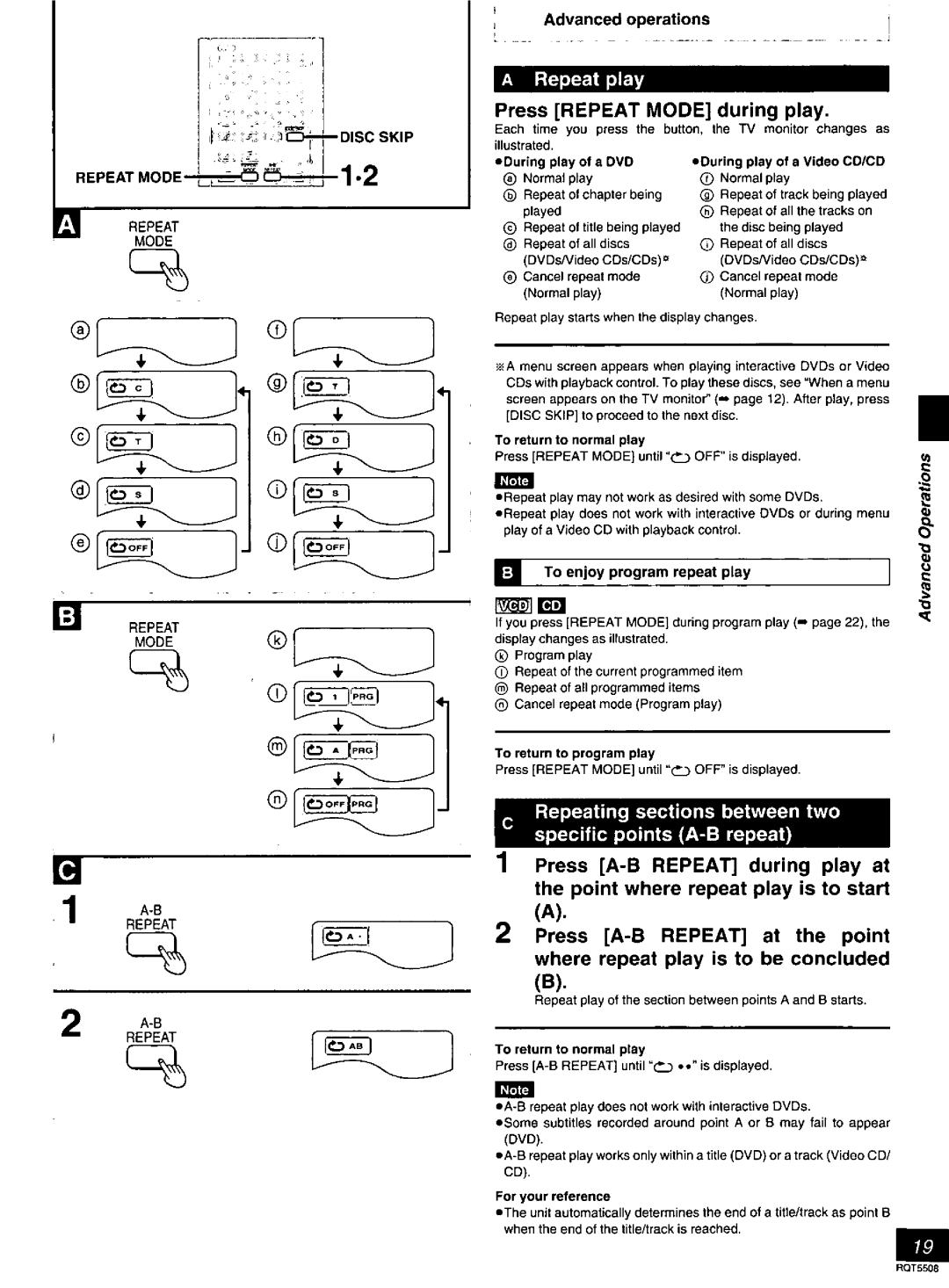 Panasonic DVD-CV35, DVDCV40 manual 