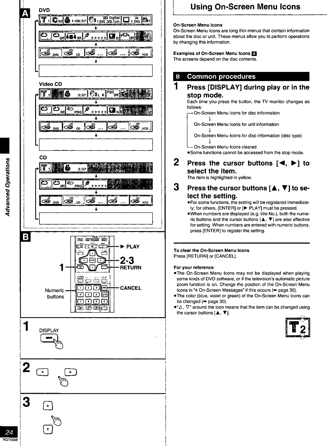 Panasonic DVDCV40, DVD-CV35 manual 