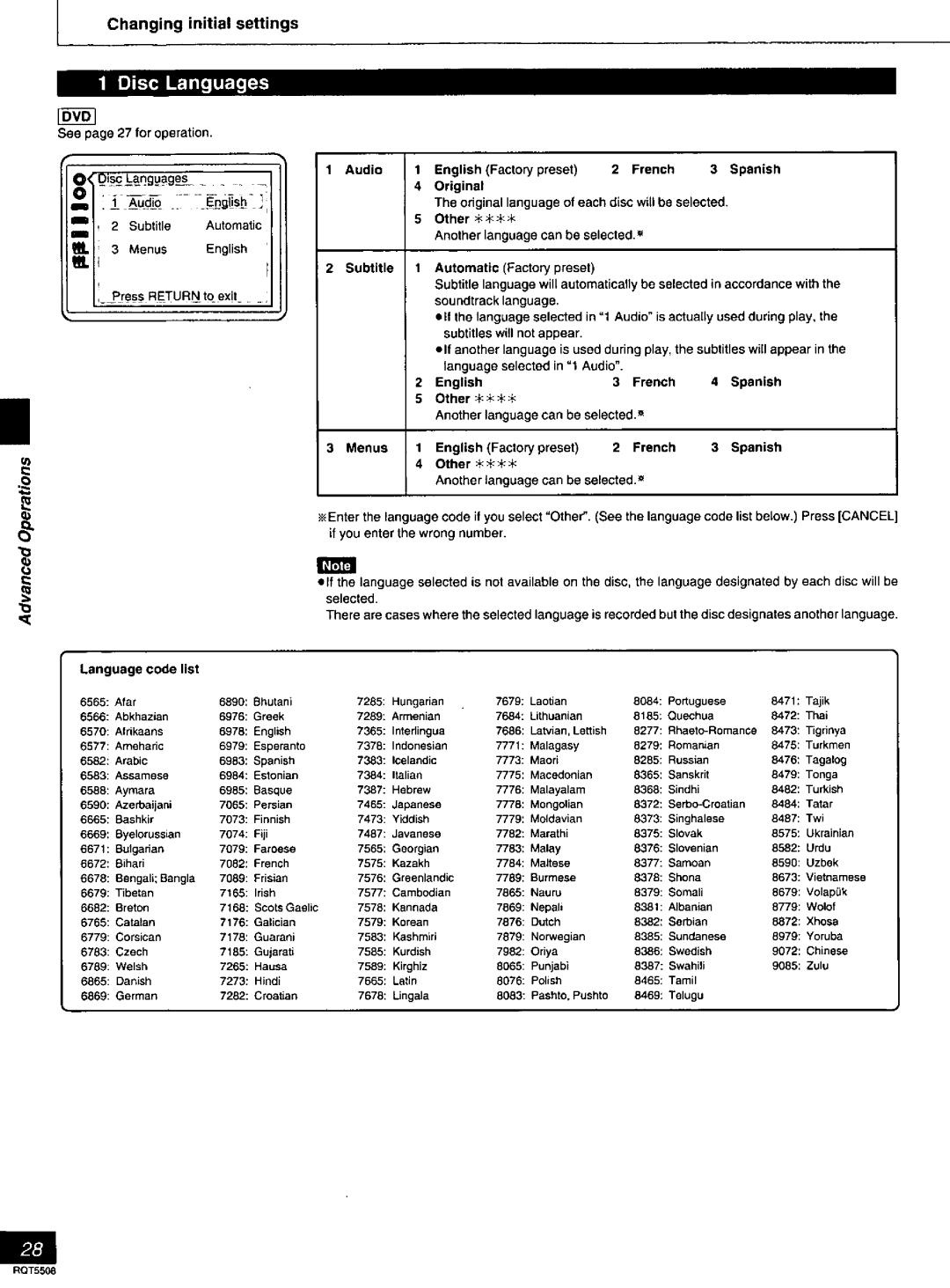 Panasonic DVDCV40, DVD-CV35 manual 