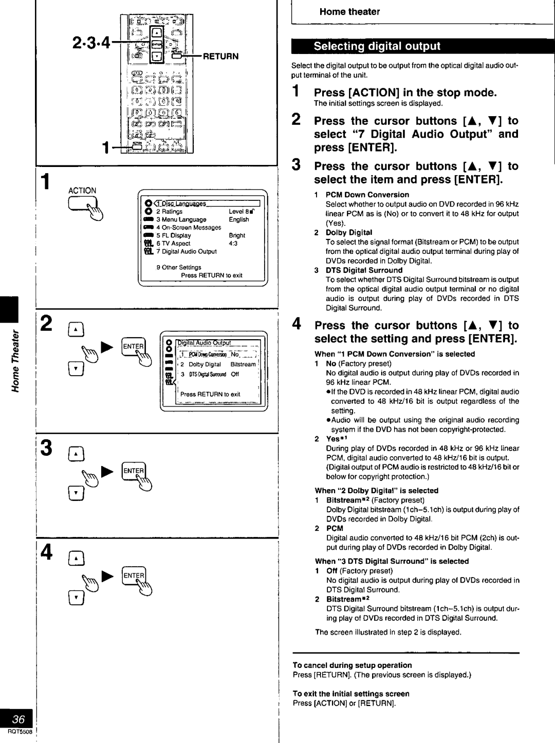 Panasonic DVDCV40, DVD-CV35 manual 