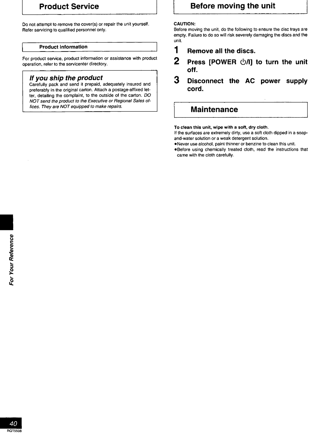 Panasonic DVDCV40, DVD-CV35 manual 