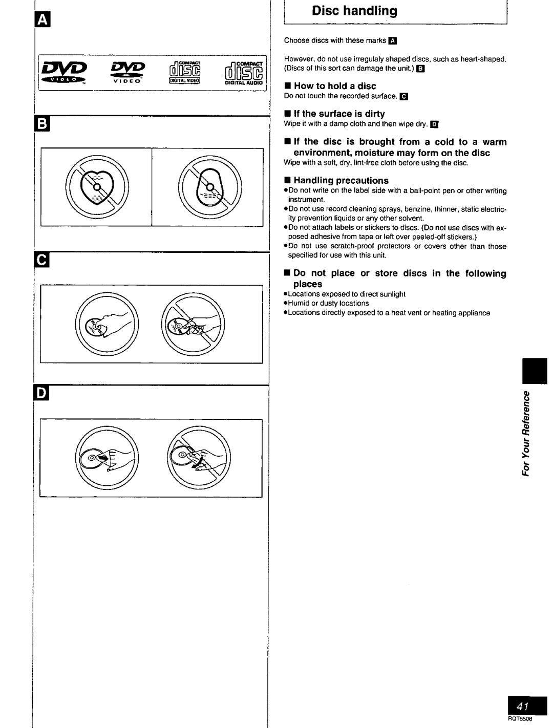 Panasonic DVD-CV35, DVDCV40 manual 