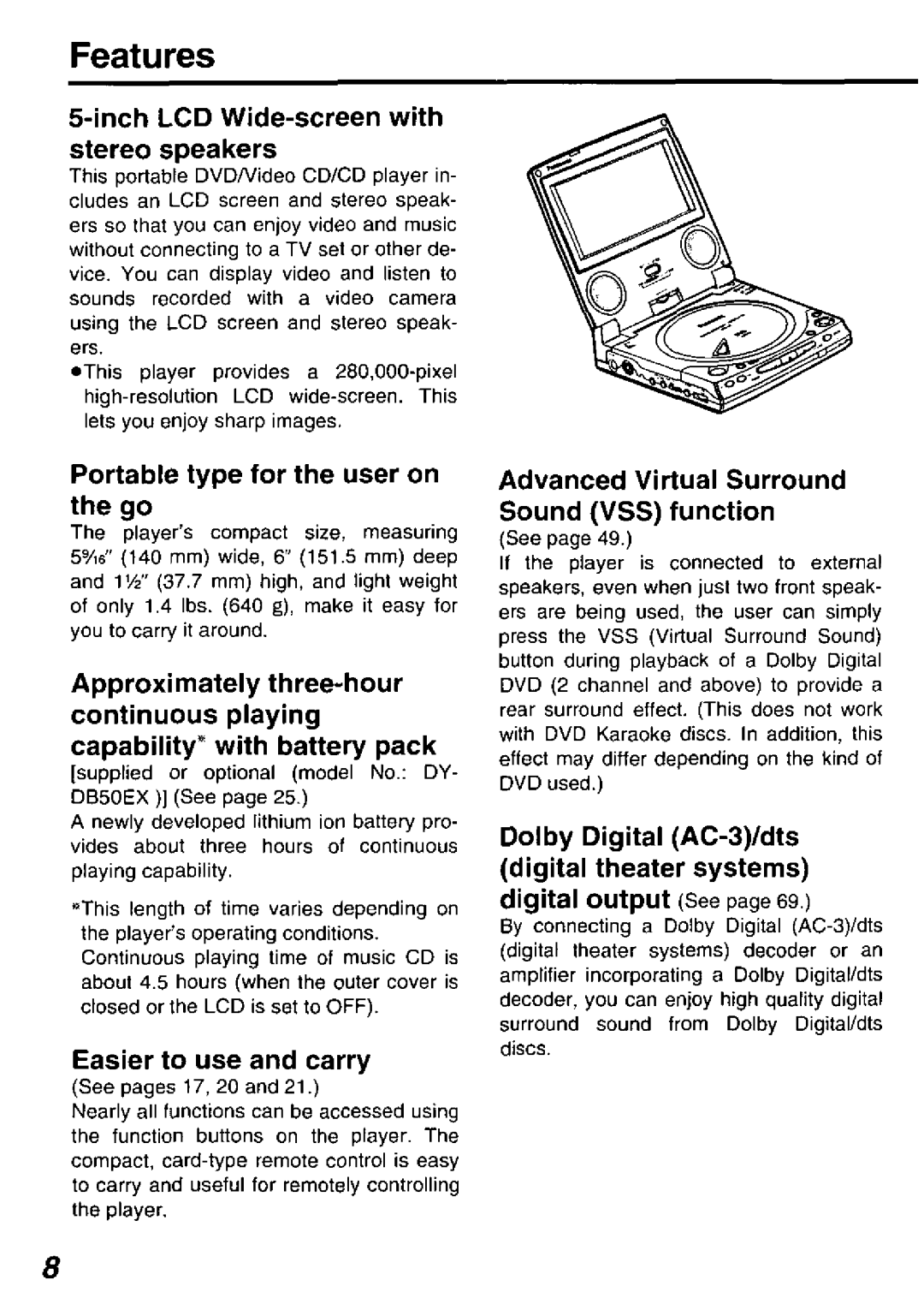 Panasonic DVDL50D manual 