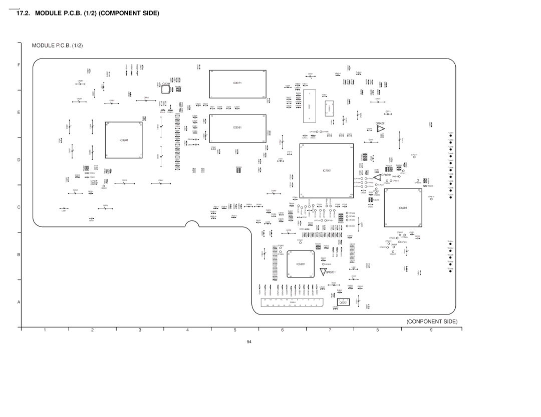 Panasonic DVDRV60 specifications Module P.C.B /2 Component Side 