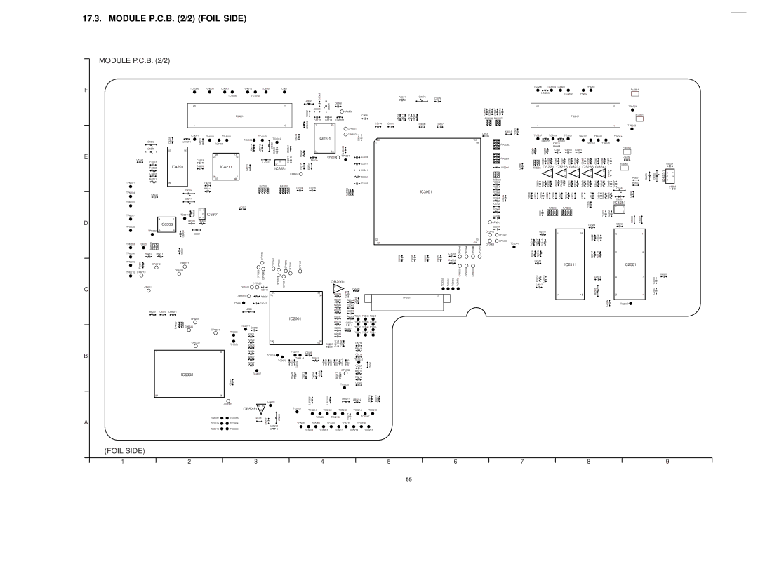 Panasonic DVDRV60 specifications Module P.C.B /2 Foil Side 