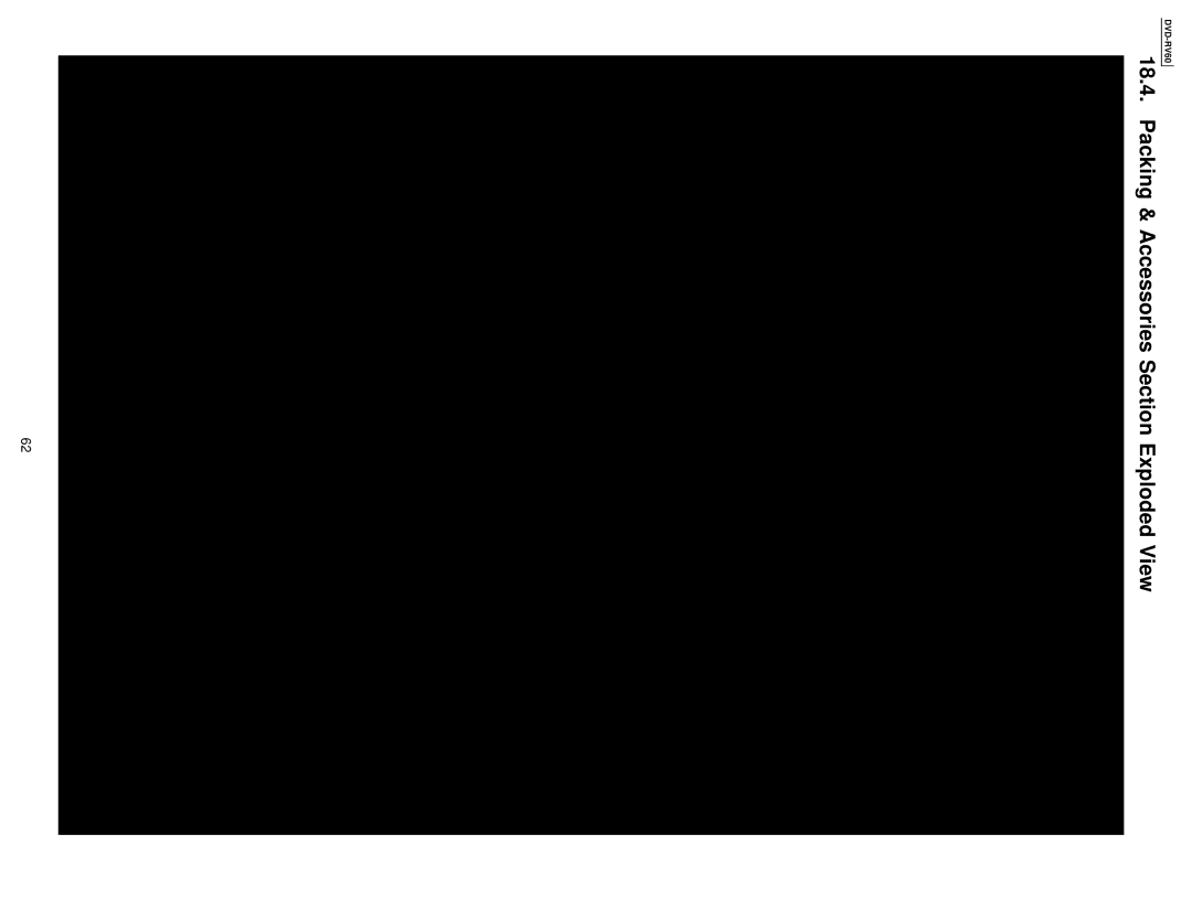 Panasonic DVDRV60 specifications Packing & Accessories Section Exploded View 