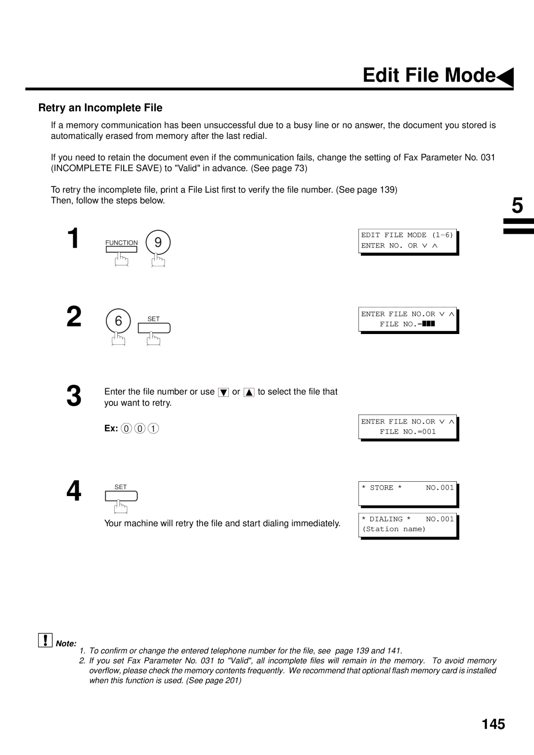 Panasonic DX-2000 manual Retry an Incomplete File 