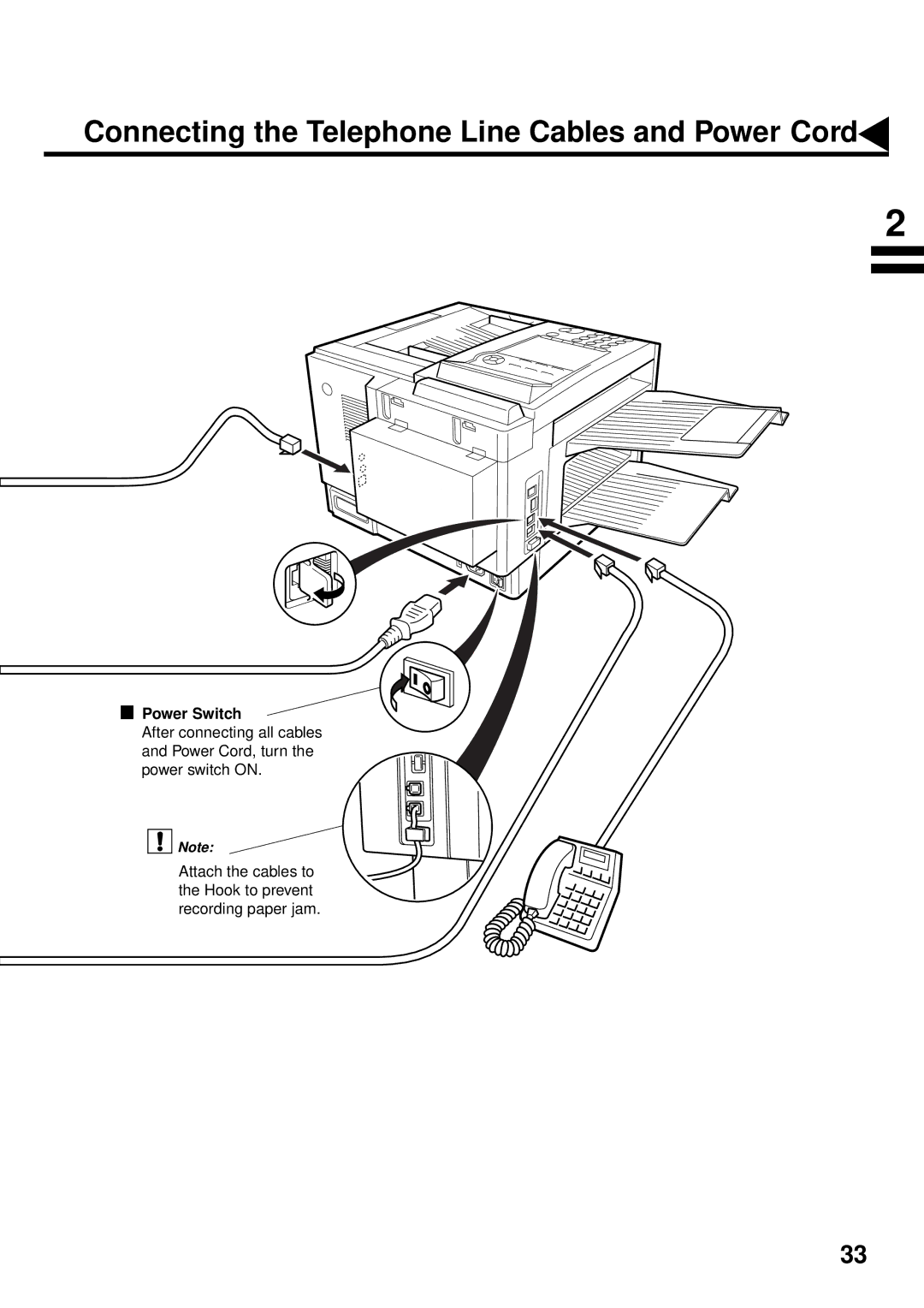 Panasonic DX-2000 manual Power Switch After connecting all cables 