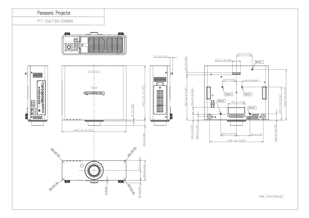 Panasonic PT-DW730, DX800 manual 