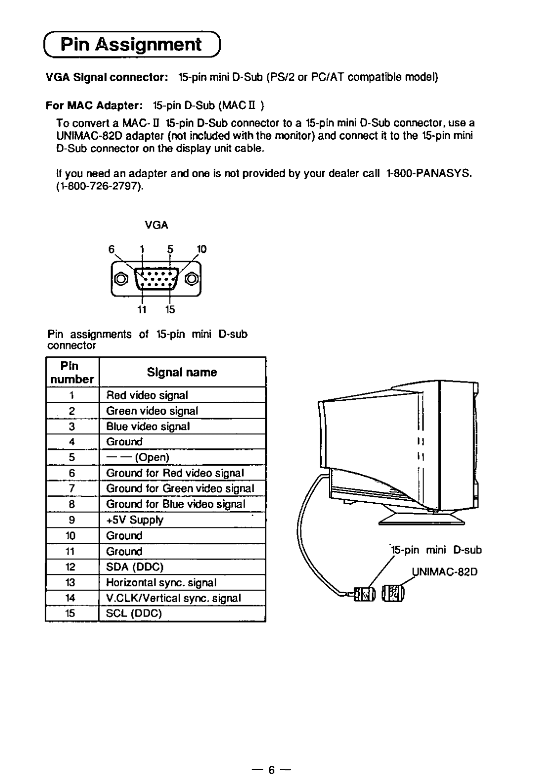 Panasonic E50 manual 