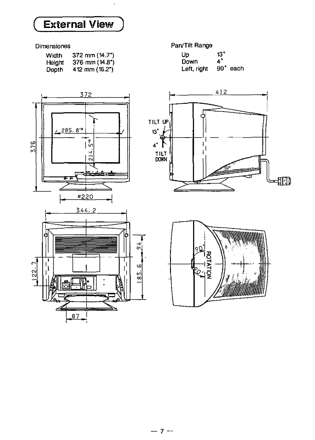 Panasonic E50 manual 