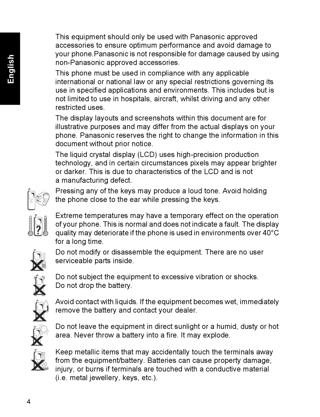 Panasonic EB-A200 operating instructions English 