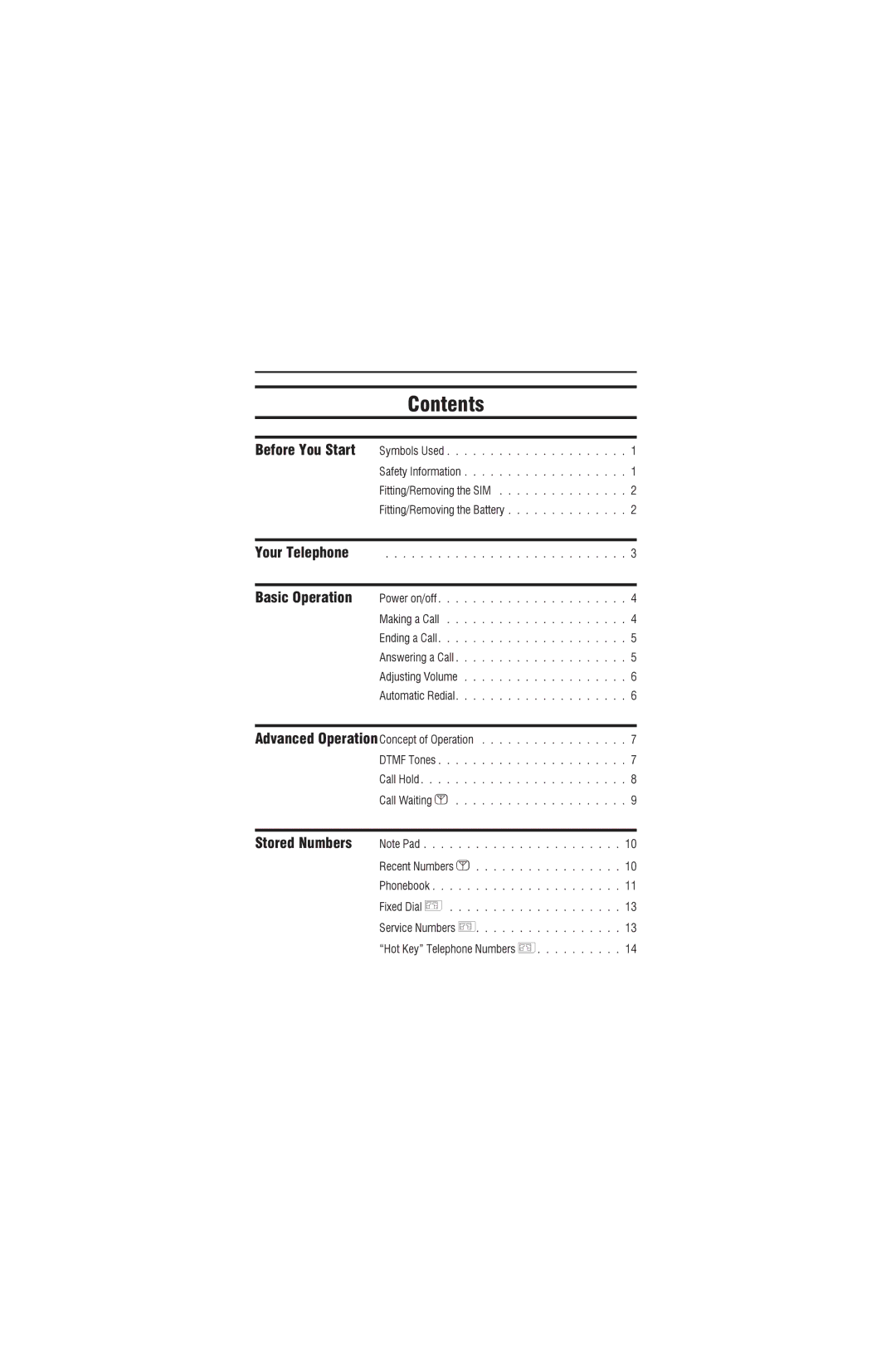 Panasonic EB-G450 operating instructions 140, Contents 