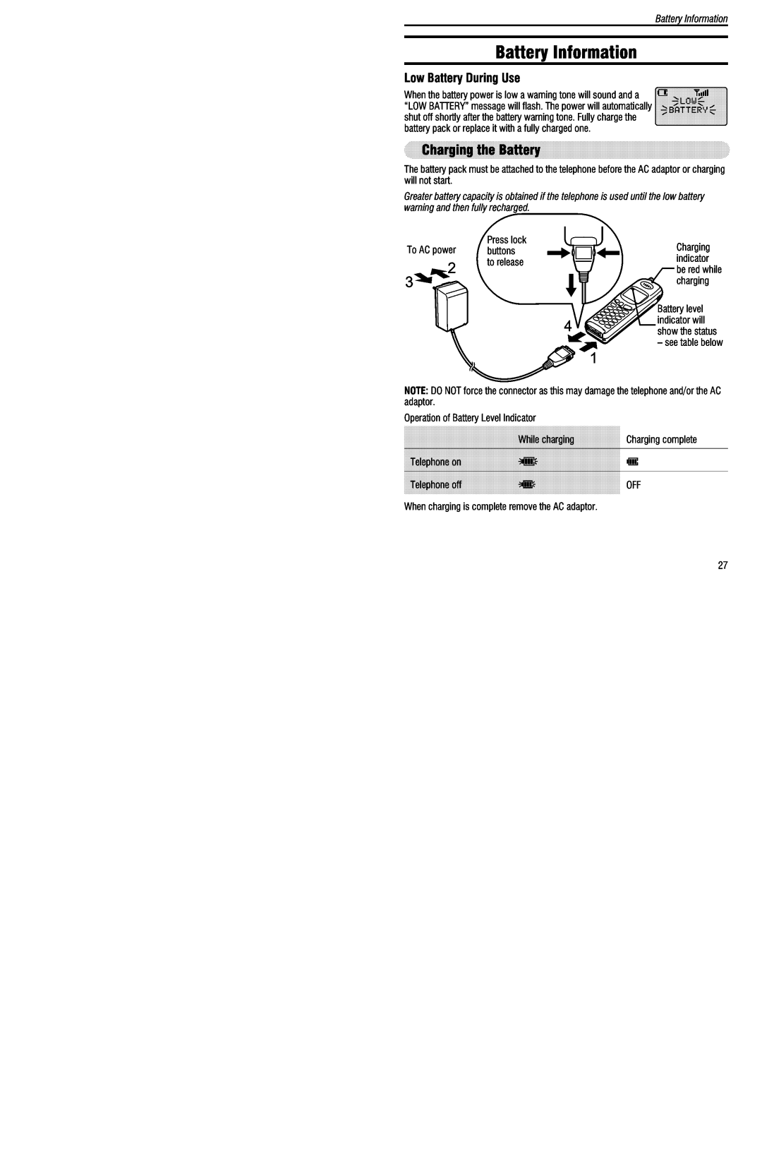 Panasonic EB-G500 manual 