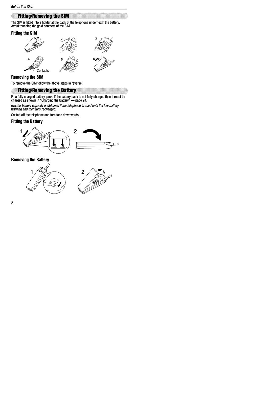 Panasonic EB-G500 manual 