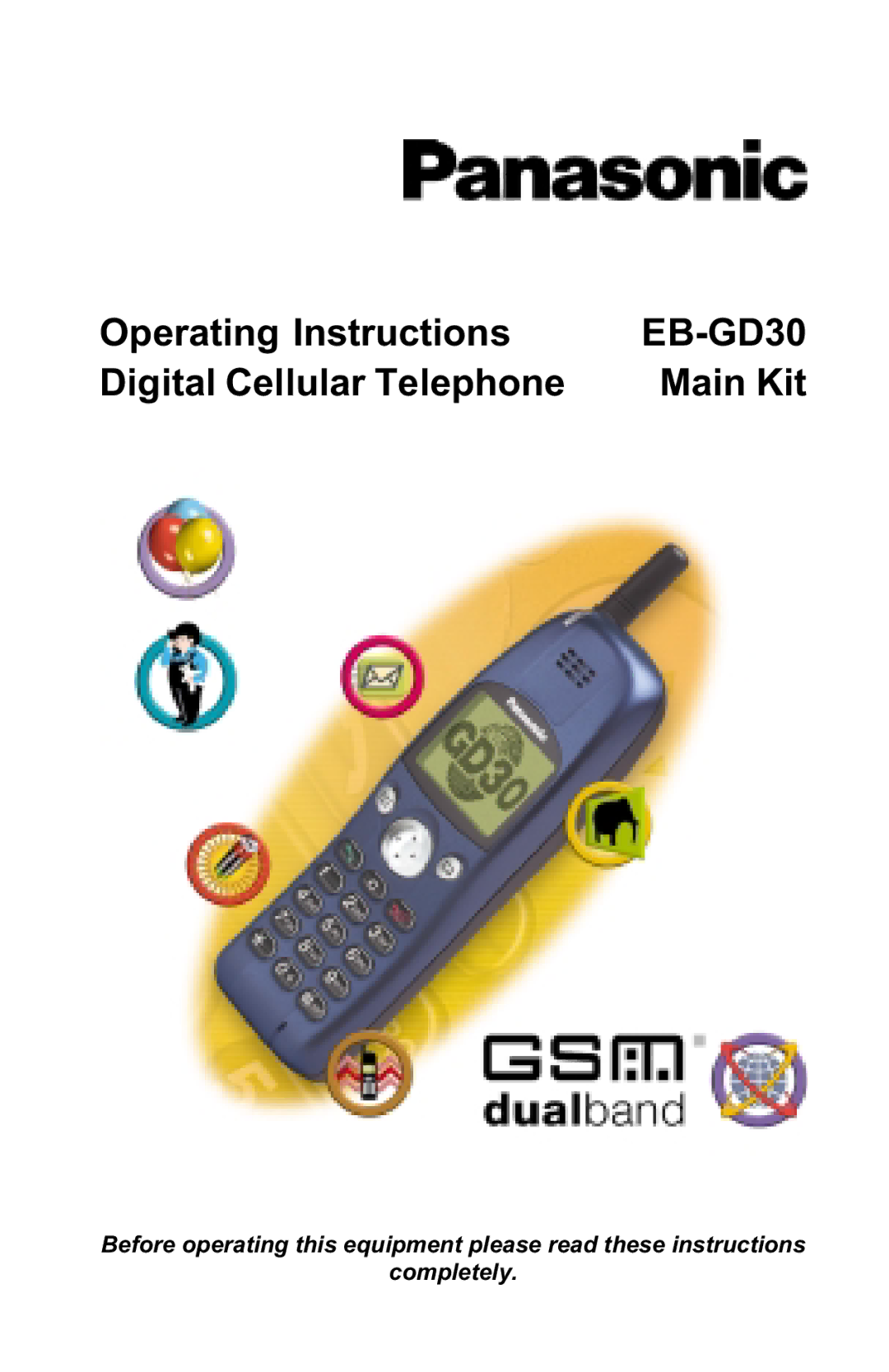 Panasonic EB-GD30 operating instructions 