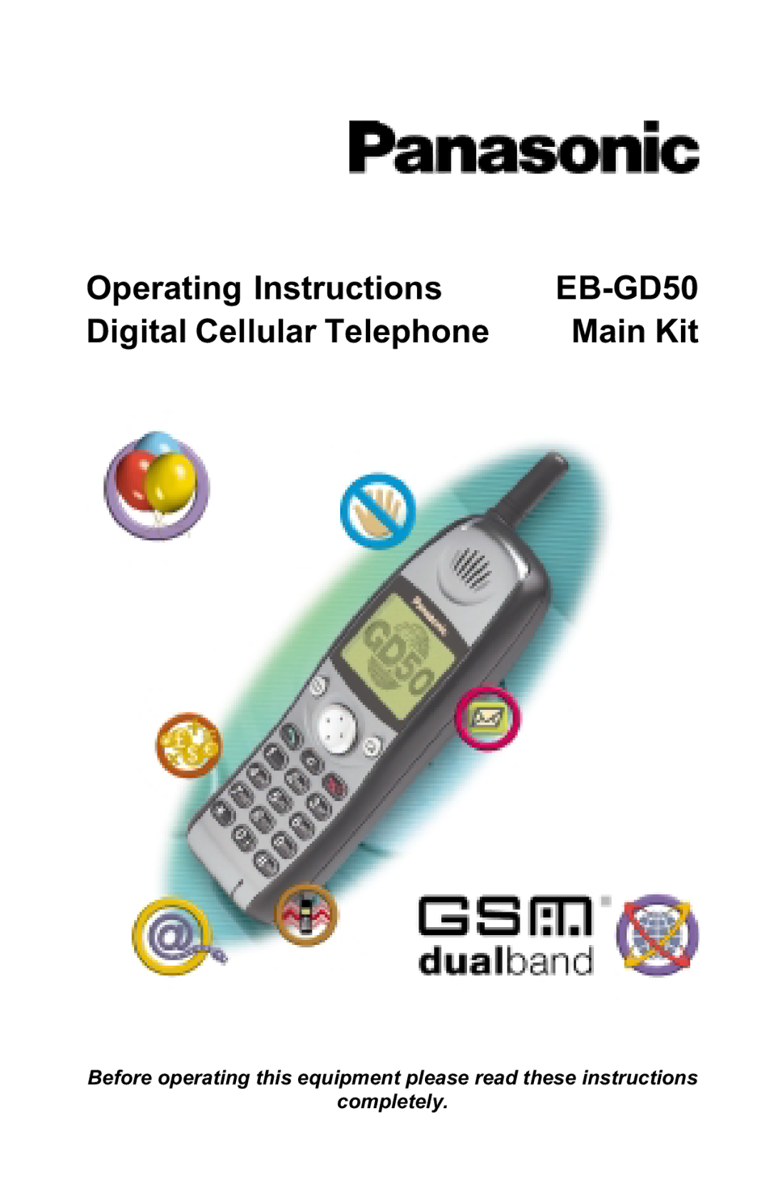 Panasonic EB-GD50 operating instructions 