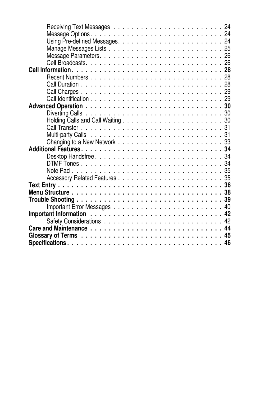 Panasonic EB-GD52 operating instructions Safety Considerations 