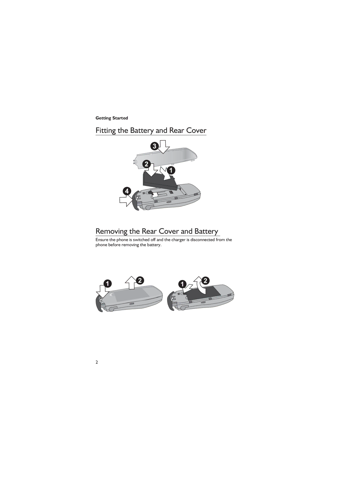 Panasonic EB-GD67 operating instructions Getting Started 