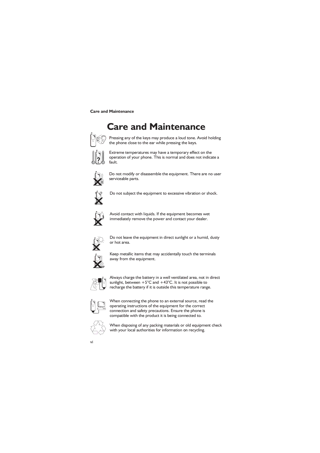 Panasonic EB-GD67 operating instructions Care and Maintenance 