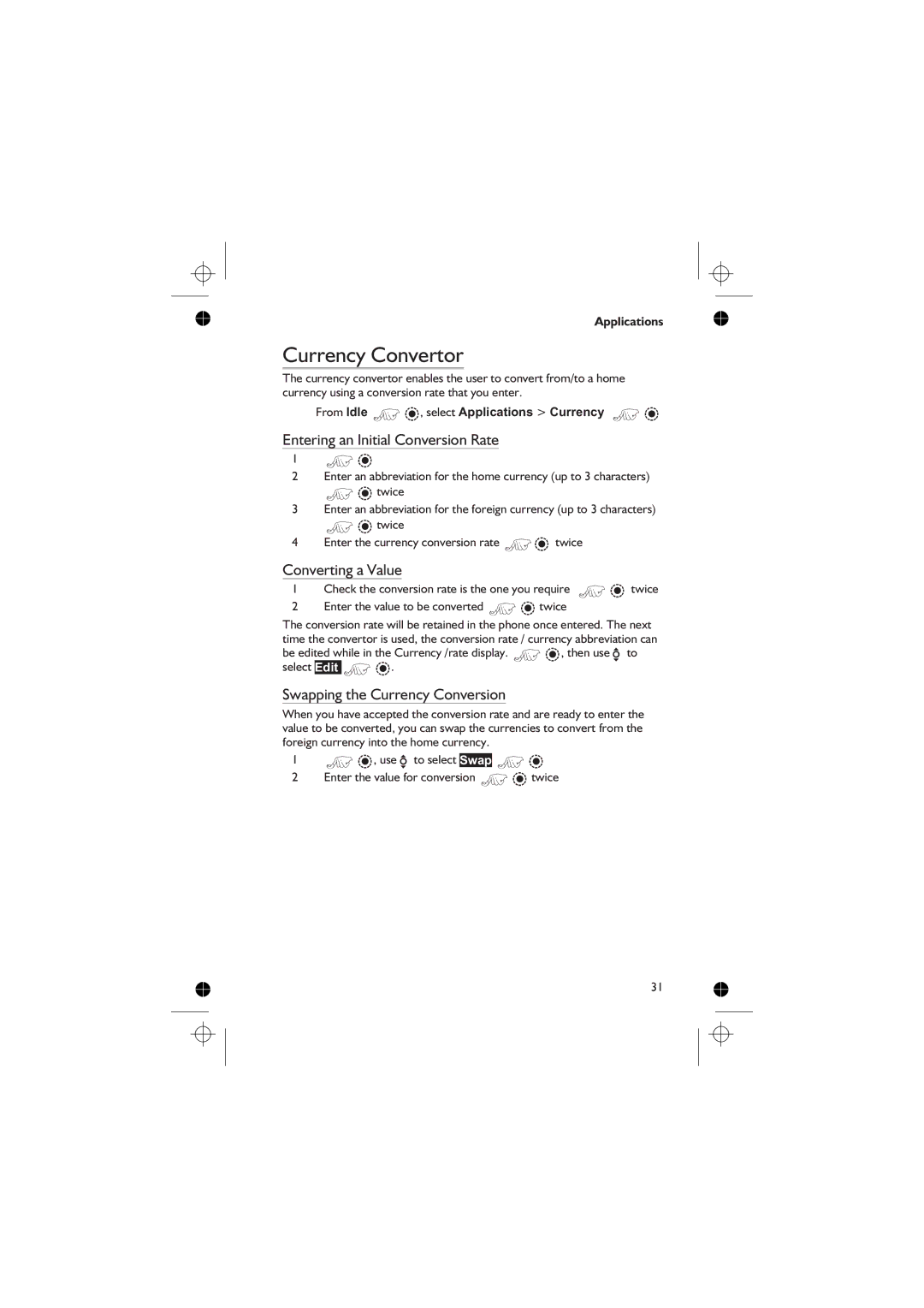 Panasonic EB-GD76 operating instructions Currency Convertor, Entering an Initial Conversion Rate, Converting a Value 