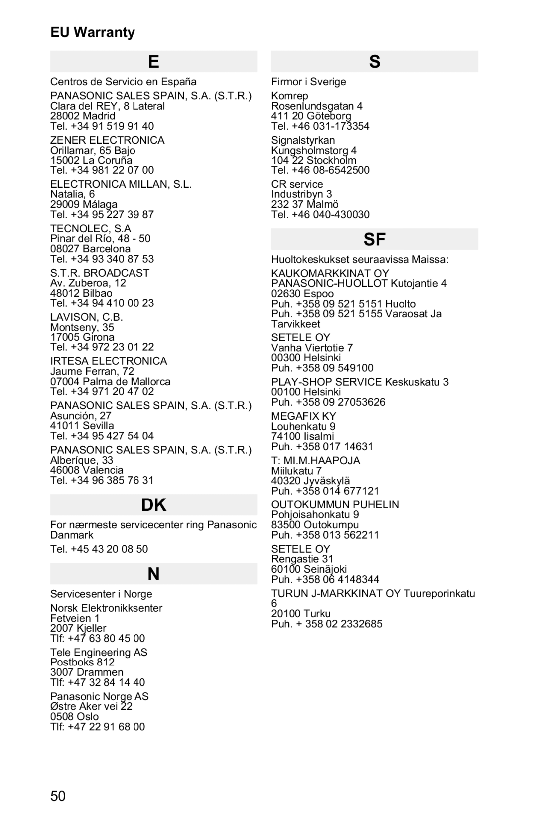 Panasonic EB-GD90 operating instructions Lavison, C.B 